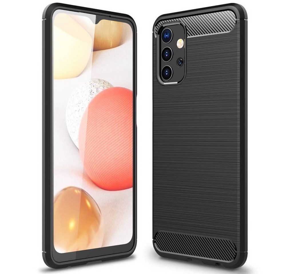 cofi1453 Handyhülle Bumper Carbon SAMSUNG GALAXY A13 5G, Case Cover Schutzhülle Bumper von cofi1453