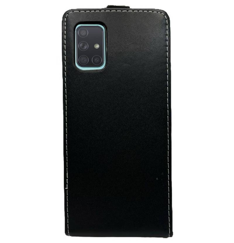 cofi1453 Handyhülle Flip Case Samsung Galaxy A71 5G (A716F) Schwarz, Schutzhülle Handy Flip Cover Klapptasche Schwarz von cofi1453