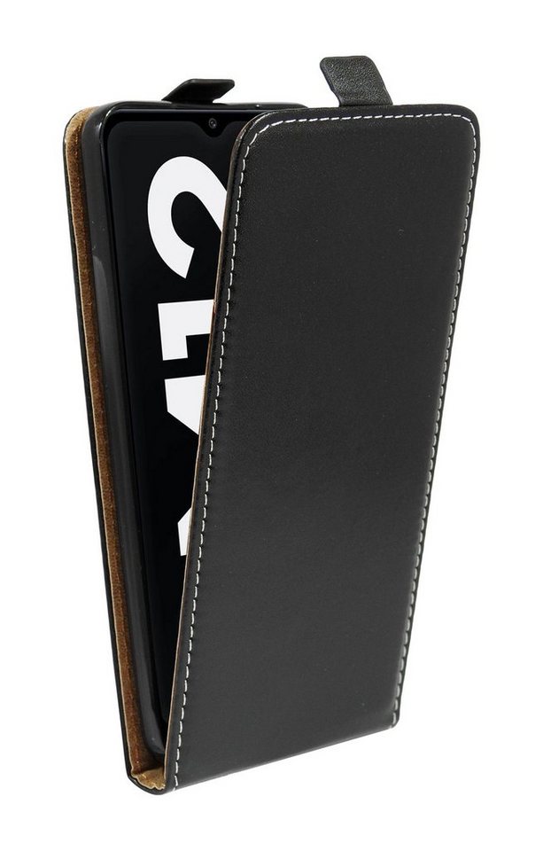 cofi1453 Handyhülle Flip Case Samsung Galaxy M12 (M127F), Schutzhülle Handy Flip Cover Klapptasche Schwarz von cofi1453