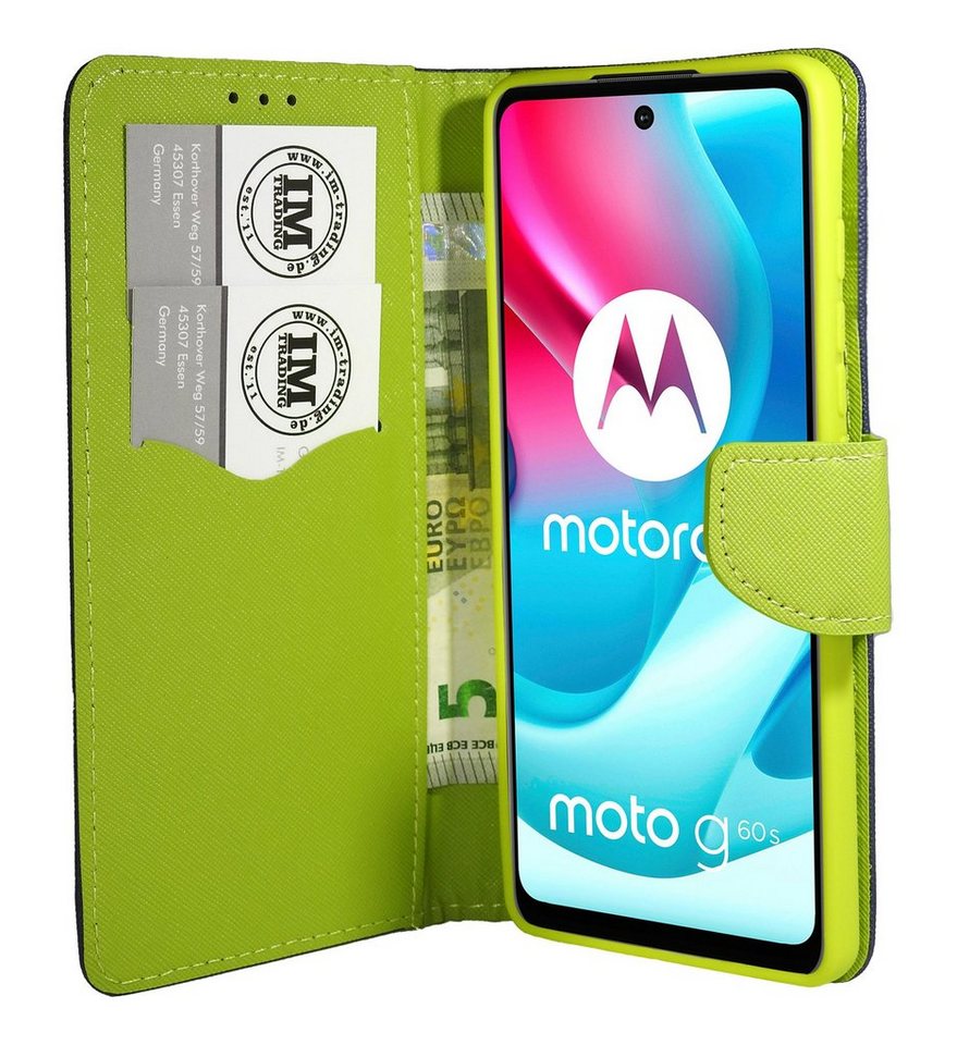 cofi1453 Handyhülle Hülle "Fancy" für Motorola Moto G60S Blau-Grün 6,8 Zoll, Kunstleder Schutzhülle Handy Wallet Case Cover mit Kartenfächern, Stan cofi1453 Handyhülle Hülle "Fancy" für Motorola Moto G60S Blau-Grün 6,8 Zoll, Kunstleder Schutzhülle Handy Wallet Case Cover mit Kartenfächern, Stan von cofi1453
