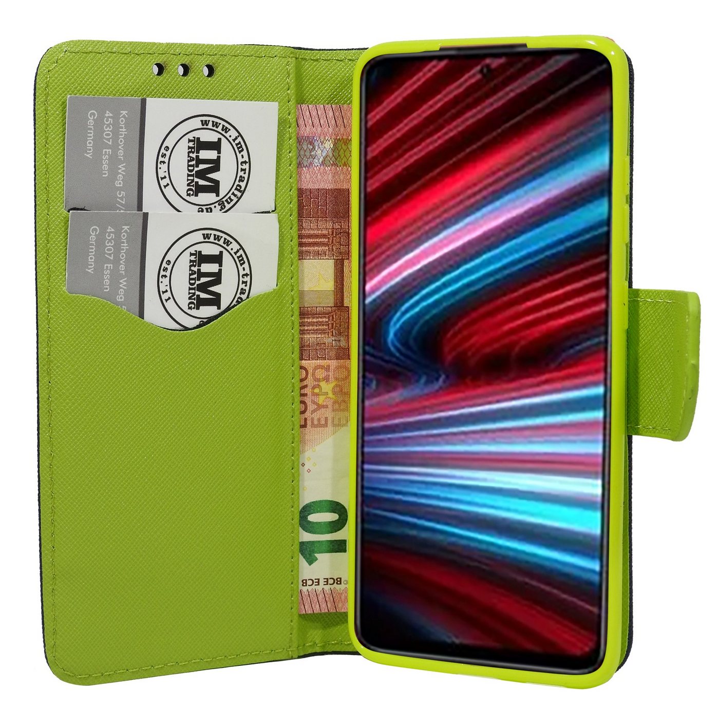 cofi1453 Handyhülle Hülle Fancy für XIAOMI REDMI NOTE 11T 5G Blau-Grün 6,6 Zoll, Kunstleder Schutzhülle Handy Wallet Case Cover mit Kartenfächern cofi1453 Handyhülle Hülle Fancy für XIAOMI REDMI NOTE 11T 5G Blau-Grün 6,6 Zoll, Kunstleder Schutzhülle Handy Wallet Case Cover mit Kartenfächern von cofi1453