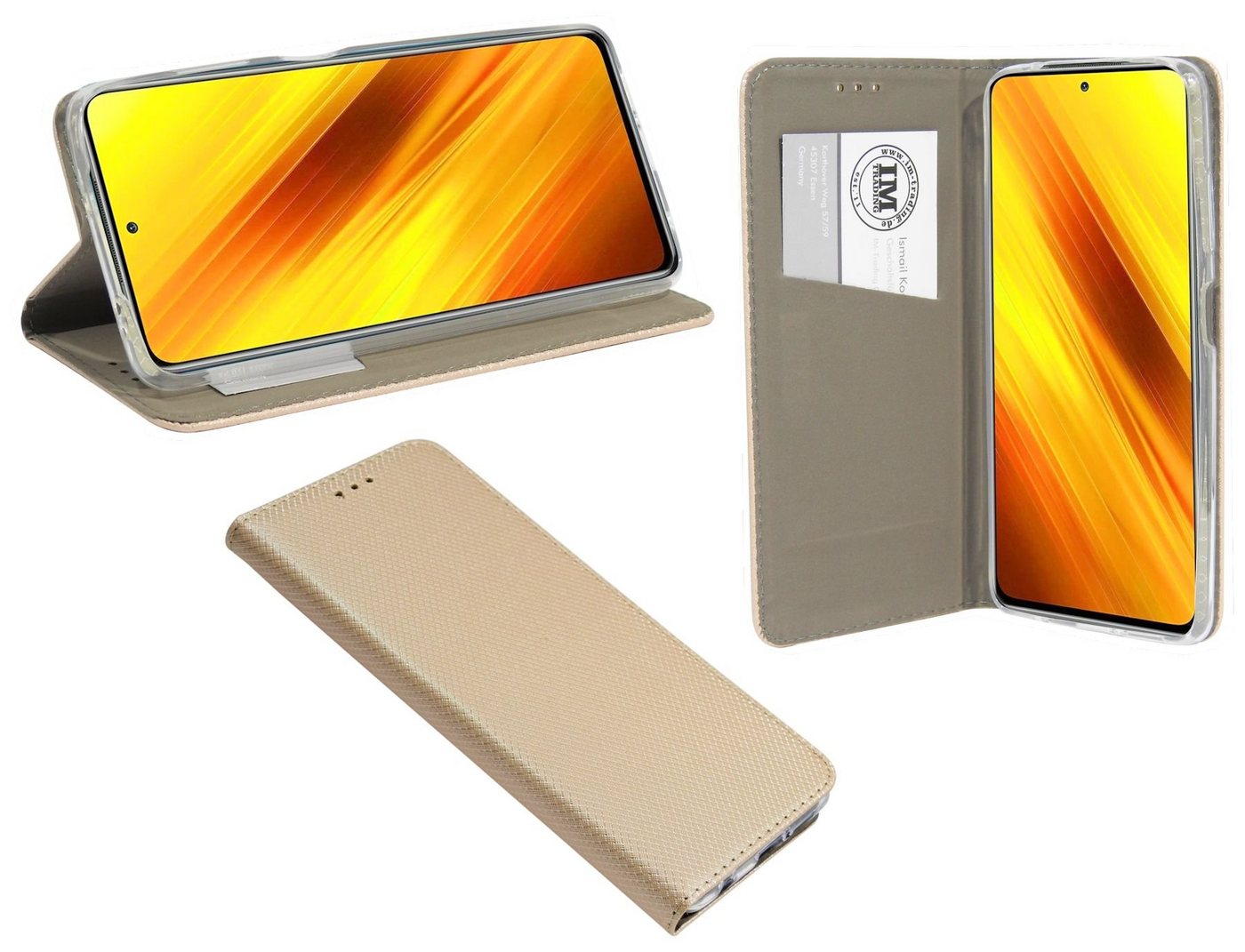 cofi1453 Handyhülle Hülle Smart Tasche für Xiaomi Poco X3 NFC, Schutzhülle Handy von cofi1453