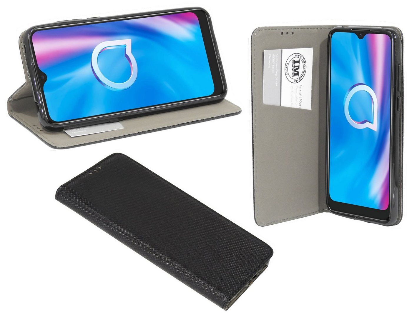 cofi1453 Handyhülle Hülle Tasche für Alcatel 1S 2020, Kunstleder Schutzhülle Handy Wallet Case Cover mit Kartenfächern, Stan cofi1453 Handyhülle Hülle Tasche für Alcatel 1S 2020, Kunstleder Schutzhülle Handy Wallet Case Cover mit Kartenfächern, Stan von cofi1453