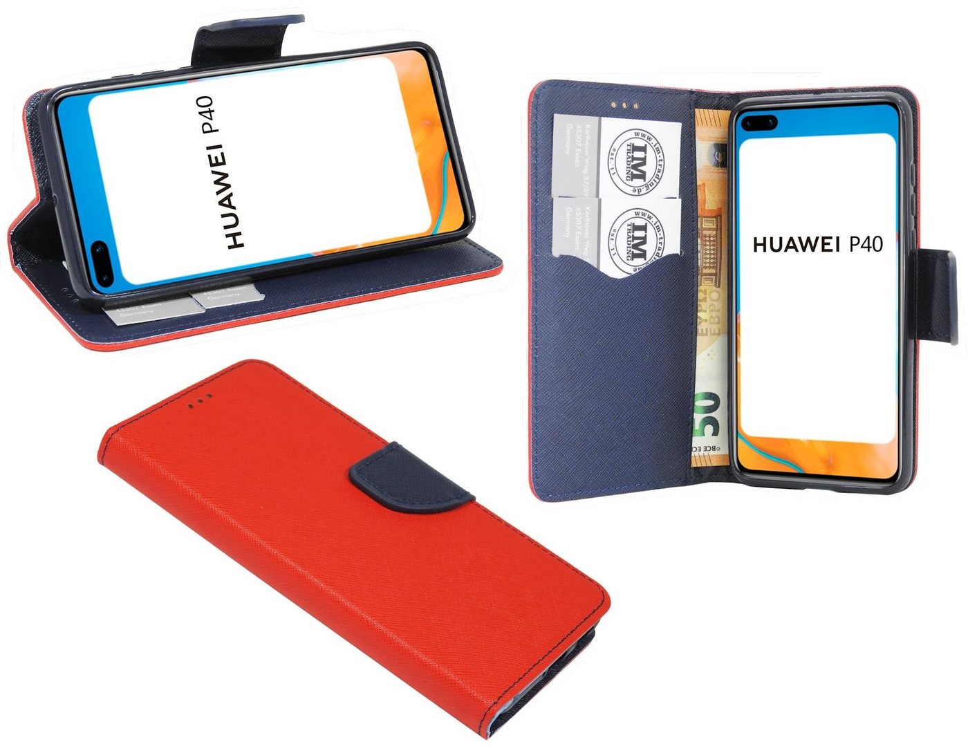 cofi1453 Handyhülle Hülle Tasche für Huawei P40, Kunstleder Schutzhülle Handy Wallet Case Cover mit Kartenfächern, Stan cofi1453 Handyhülle Hülle Tasche für Huawei P40, Kunstleder Schutzhülle Handy Wallet Case Cover mit Kartenfächern, Stan von cofi1453