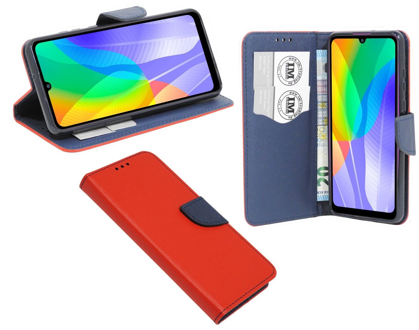 cofi1453 Handyhülle Hülle Tasche für Huawei Y6P, Kunstleder Schutzhülle Handy Wallet Case Cover mit Kartenfächern, Stan cofi1453 Handyhülle Hülle Tasche für Huawei Y6P, Kunstleder Schutzhülle Handy Wallet Case Cover mit Kartenfächern, Stan von cofi1453