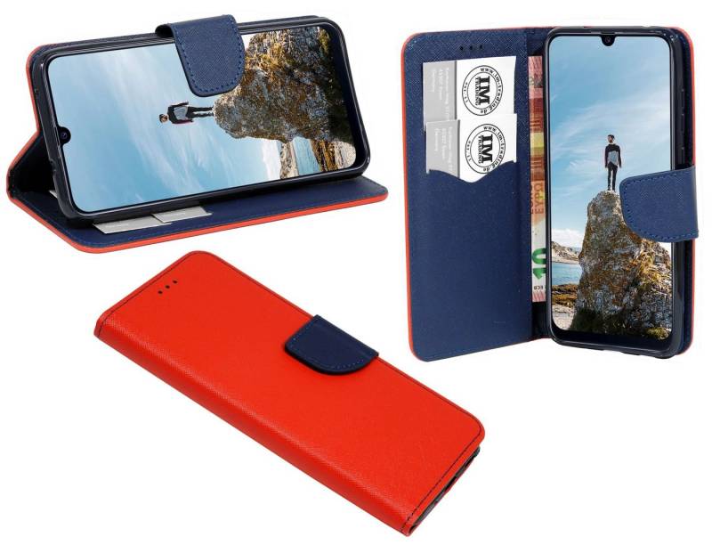 cofi1453 Handyhülle Hülle Tasche für Samsung Galaxy M21, Kunstleder Schutzhülle Handy Wallet Case Cover mit Kartenfächern, Stan von cofi1453