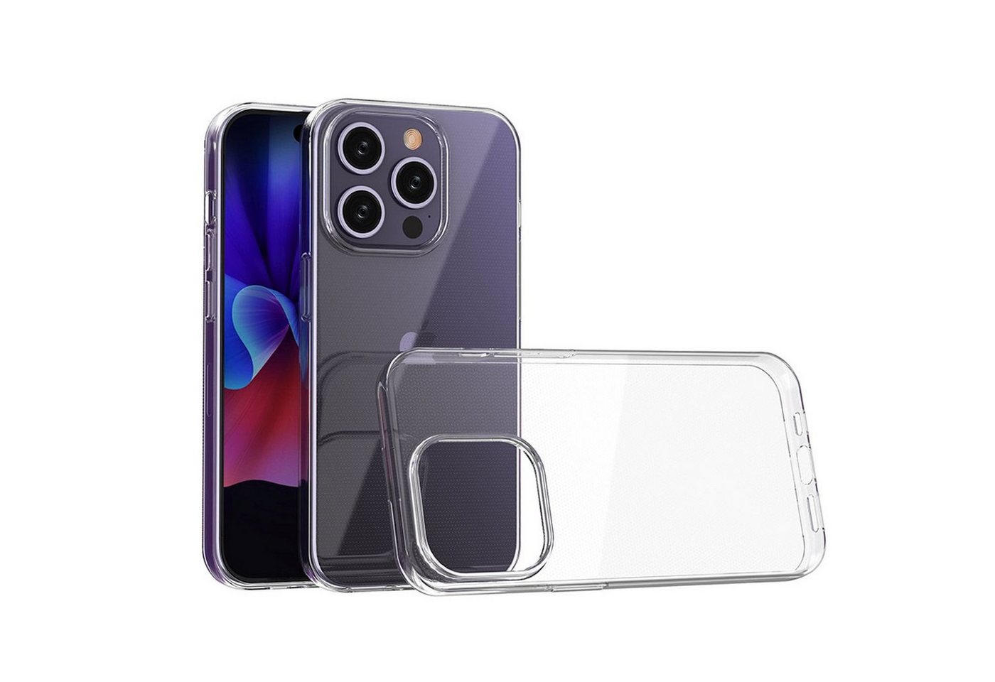 cofi1453 Handyhülle Silikon Hülle 0,5mm Ultra Clear für iPhone 15 Pro von cofi1453