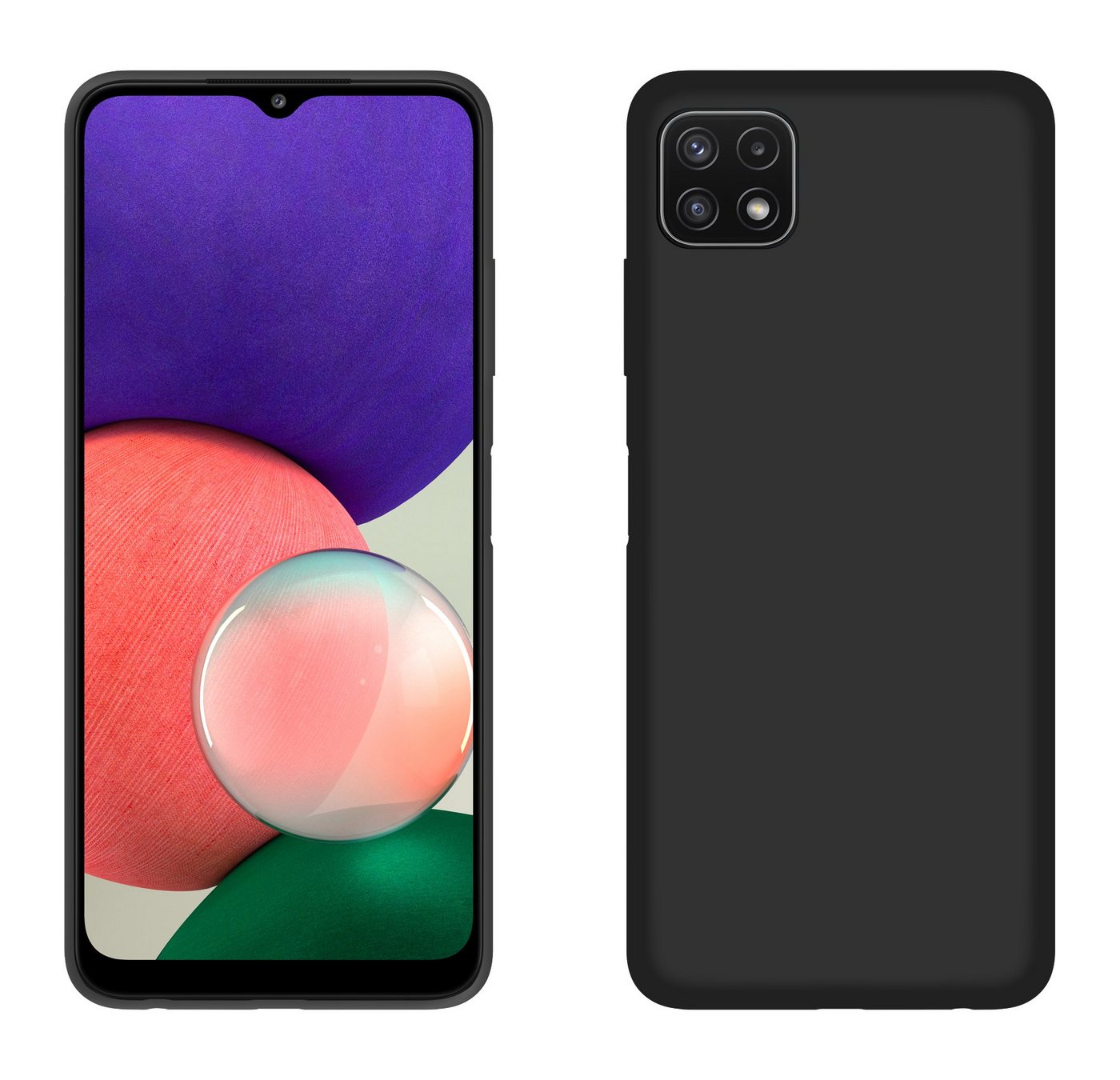 cofi1453 Handyhülle Silikon Hülle Basic Samsung Galaxy A22 5G (A226B), Case Cover Schutzhülle Bumper von cofi1453