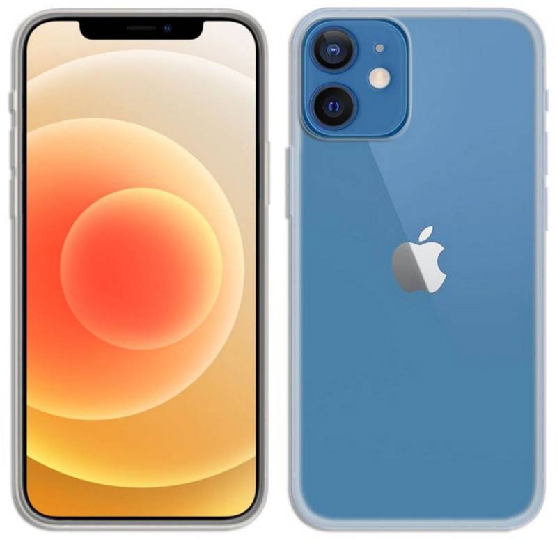 cofi1453 Handyhülle Silikon Hülle Basic für iPhone 12 Mini Case TPU Soft Handy Cover Schut von cofi1453