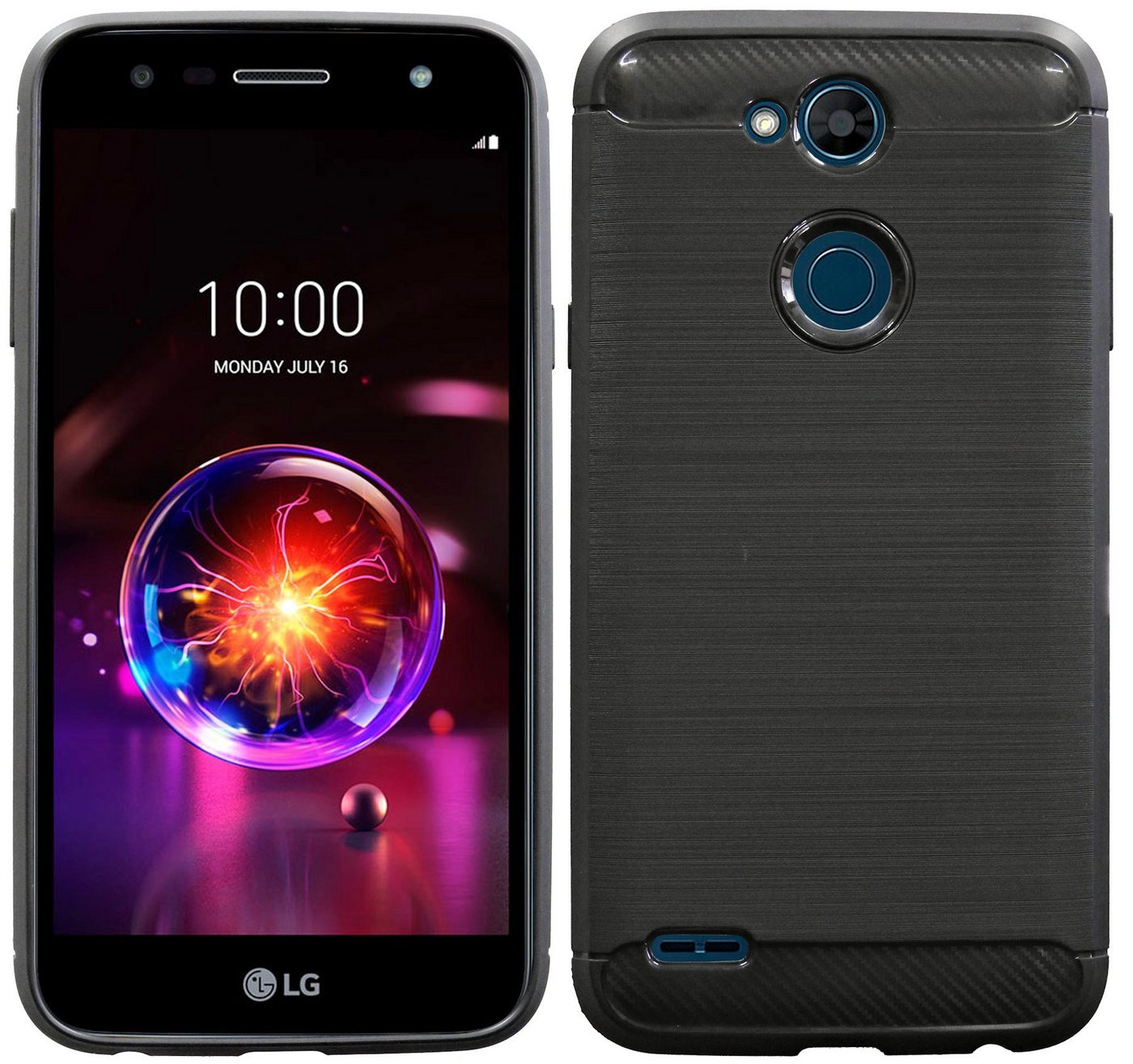 cofi1453 Handyhülle Silikon Hülle Carbon für LG X Power 3, Case Cover Schutzhülle Bumper cofi1453 Handyhülle Silikon Hülle Carbon für LG X Power 3, Case Cover Schutzhülle Bumper von cofi1453