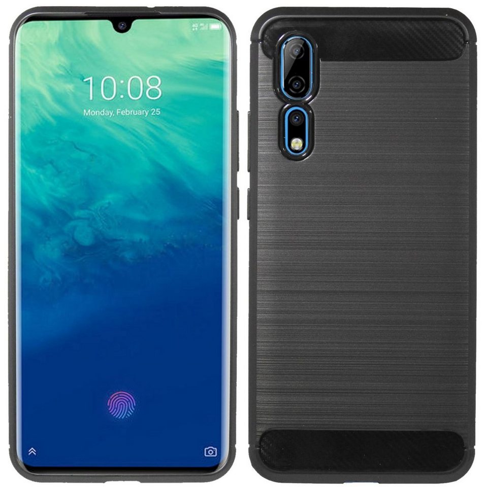 cofi1453 Handyhülle Silikon Hülle Carbon für ZTE Axon 10 Pro, Case Cover Schutzhülle Bumper cofi1453 Handyhülle Silikon Hülle Carbon für ZTE Axon 10 Pro, Case Cover Schutzhülle Bumper von cofi1453