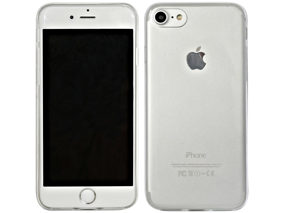 cofi1453 Handyhülle Silikonhülle für iPhone SE 2022 Transparent 4,7 Zoll, Case Cover Schutzhülle Bumper von cofi1453