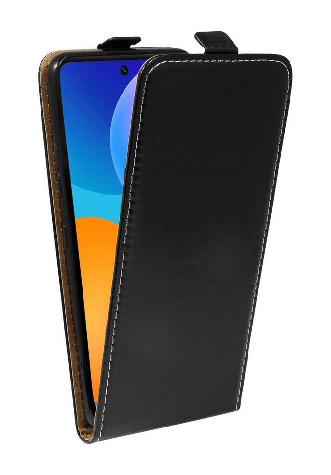 cofi1453 Handyhülle cofi1453® Flip Case, Schutzhülle Handy Flip Cover Klapptasche Schwarz von cofi1453