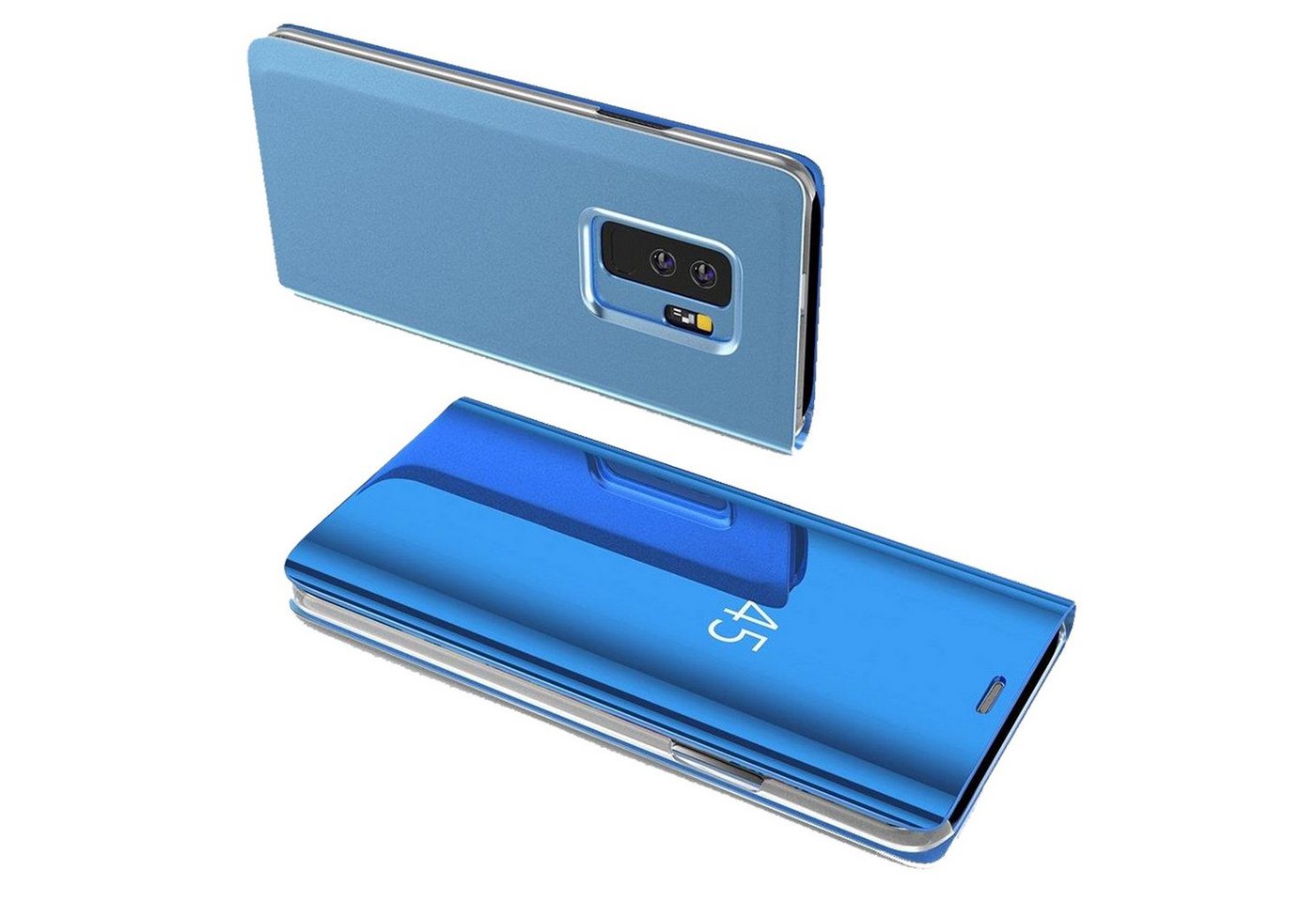 cofi1453 Handyhülle cofi1453® Smart View Spiegel Mirror Smart Cover Schale Etui von cofi1453