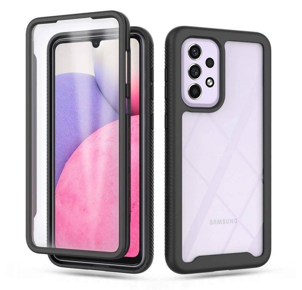 cofi1453 Smartphone-Hülle 360° Magnet Slim Metall Case mit Schutzglas von cofi1453