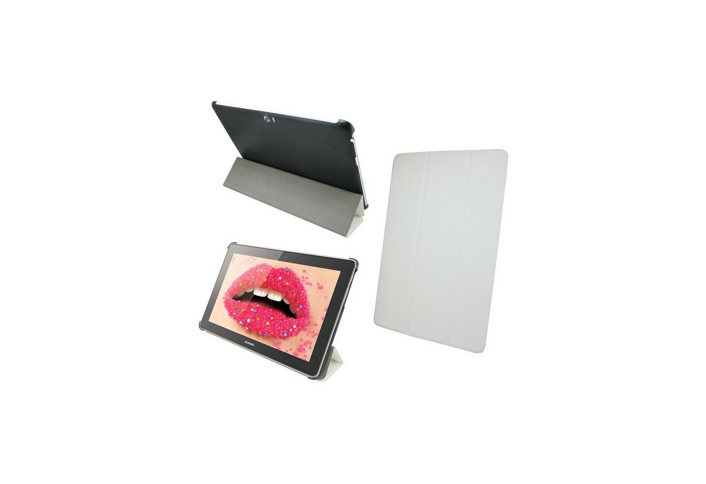 cofi1453 Tablet-Hülle Buchtasche BOOK-Style Zubehör Hülle für Huawei MediaPad 10 FHD (10.1) von cofi1453