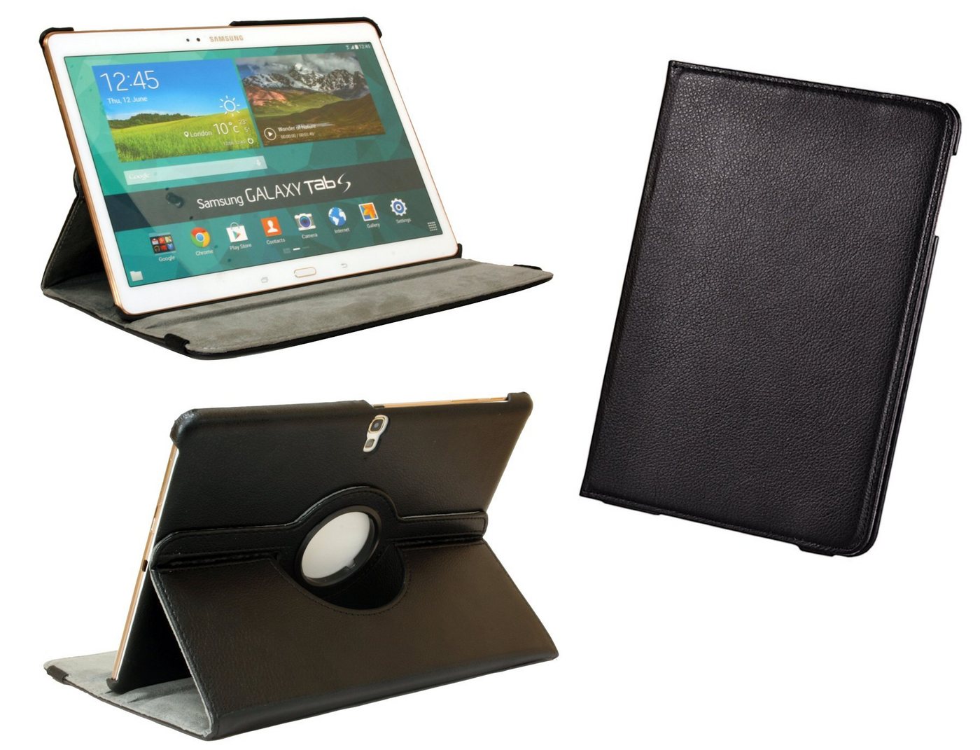 cofi1453 Tablet-Hülle Tablet Tasche 360° Rotierbar mit Standfunktion Hülle Case Cover von cofi1453