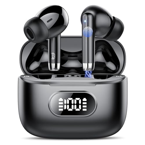 Bluetooth Kopfhörer, Kopfhörer Kabellos Bluetooth 5.3 In Ear Kopfhörer Bluetooth mit 4 ENC Noise Cancelling Mic, Kabellose Kopfhörer 50H Earbuds Tiefer Bass, LED-Anzeige, IP7 Wasserdicht Ohrhörer von coioc