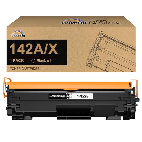 142A Schwarz 142A W1420A 142X W1420X Toner [Kein Chip mit speziellen Werkzeugen] Kompatibel für HP 142A W1420A 142X W1420X für HP Laserjet M110 M110w M110we, M140 M140w M140we Drucker (1er-Schwarz) von colorfly