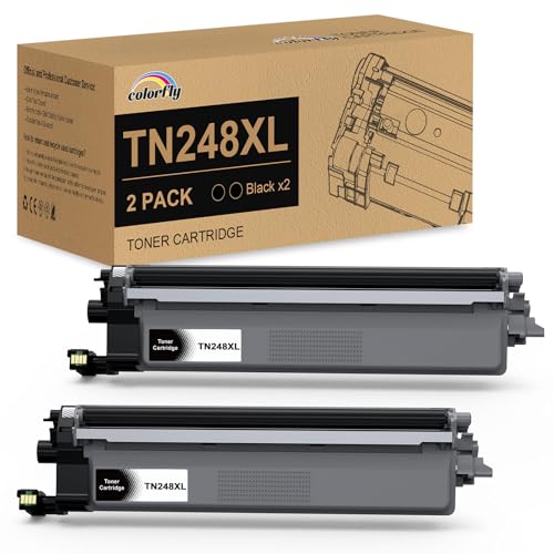 TN248XL TN248 XL Toner Schwarz 3000 Seiten kompatibel mit Brother TN-248 TN-248XL für Brother DCP-L3560CDW DCP-L3520CDWE DCP-L3520CDW HL-L3240CDW MFC-L3760CDW MFC-L8390CDW MFC-L3740CDWE von colorfly