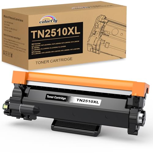 TN2510XL TN-2510XL Toner Schwarz 3000 Seiten für Brother TN-2510 für HL-L2400DWE HL-L2445DW MFC-L2827DW MFC-L2835DW DCP-L2660DW,DCP-L2627DW, HL-L2400DWE, DCP-L2627DWXL von colorfly