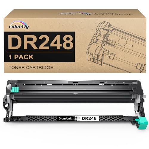 colorfly DR248 Trommel kompatibel DR-248 DR 248 Ersatz für Brother TN248 TN248XL Toner für MFC-L3760CDW DCP-L3560CDW LC3740CDW L3520CDWE L3520CDW HL-LC3215CW LC3220CW von colorfly