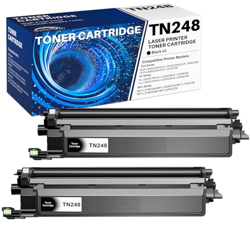 colorfly TN248 Toner Kompatibel für Brother TN248 TN248XL Tonerkartusche für Brother DCP-L3515CDW DCP-L3520CDW HL-L3215CW HL-L3220CW HL-L3220CWE HL-L3240CDW MFC-L3740CDW MFC-L3760CDW (2 X TN248) von colorfly