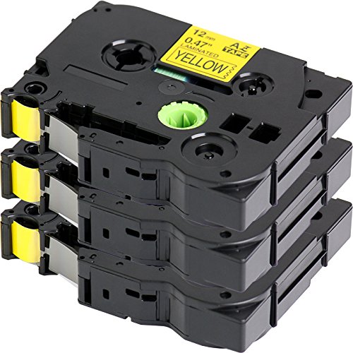 3er Set - Schriftband für Brother TZe-631 / TZ-631 | 3x Schwarz auf Gelb / 12mm x 8m | geeignet für Brother P-Touch 1000W 1010 1090 1830VP 2030VP 2100VP 2430PC 2470 2730VP 7100 VP7600VP H100R H300 D200VP und andere P-Touch Geräte 3er Set - Schriftband für Brother TZe-631 / TZ-631 | 3x Schwarz auf Gelb / 12mm x 8m | geeignet für Brother P-Touch 1000W 1010 1090 1830VP 2030VP 2100VP 2430PC 2470 2730VP 7100 VP7600VP H100R H300 D200VP und andere P-Touch Geräte von colourinnovation