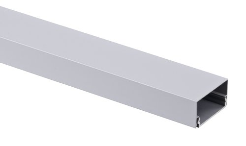 Alu Kabelkanal Silber eckig 115x3,7 cm für TV HiFi Computer Lampen Aluminium Abdeckung LED, Plasma oder LCD Fernseher von colourliving
