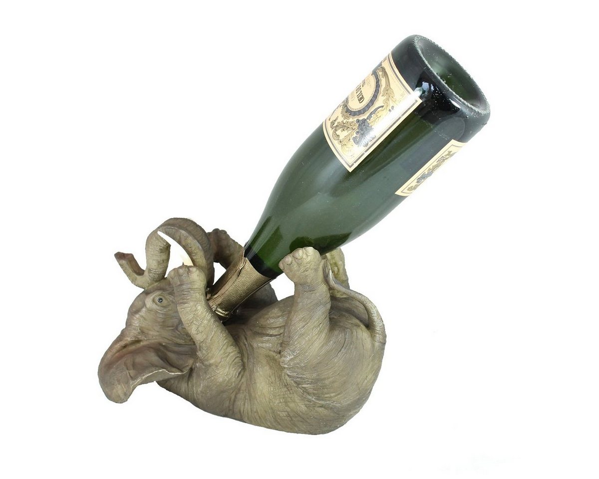 colourliving Flaschenhalter Flaschenhalter als Elefant Weinflaschenhalter Flaschenständer Deko, witziger Flaschenhalter, Tischdekoration Elefant colourliving Flaschenhalter Flaschenhalter als Elefant Weinflaschenhalter Flaschenständer Deko, witziger Flaschenhalter, Tischdekoration Elefant von colourliving