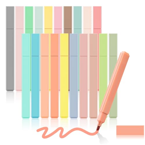 colpart Textmarker Pastell20PCS Highlighter Pen Stifte Pastell Bibel Marker Set,Aesthetic Marker Assorted Pastell Farben für Journaling Note Nehmen Schulbüro Stationäre colpart Textmarker Pastell20PCS Highlighter Pen Stifte Pastell Bibel Marker Set,Aesthetic Marker Assorted Pastell Farben für Journaling Note Nehmen Schulbüro Stationäre von colpart