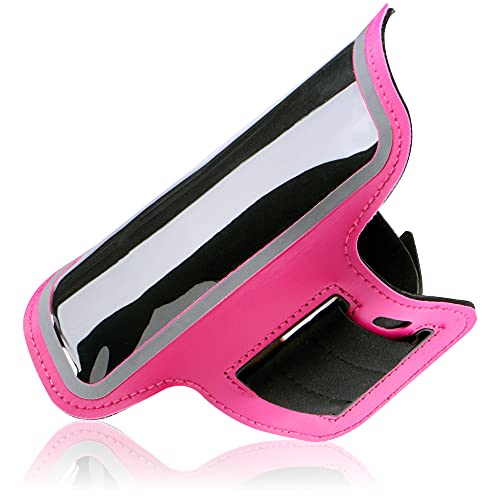 COM-FOUR® Sportarmband - Armtasche für das Smartphone - MP3- und Handytasche für den Oberarm - optimal für Laufen, Joggen und Sport (1 Stück - pink) von com-four