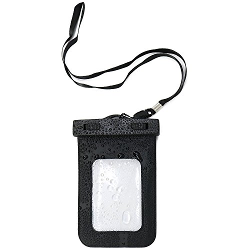 com-four® wasserdichte Handy-Hülle - staubdichte Hülle für Smartphone - Handytasche in schwarz - 6,5" (01 Stück - 16.5x11.3cm) von com-four