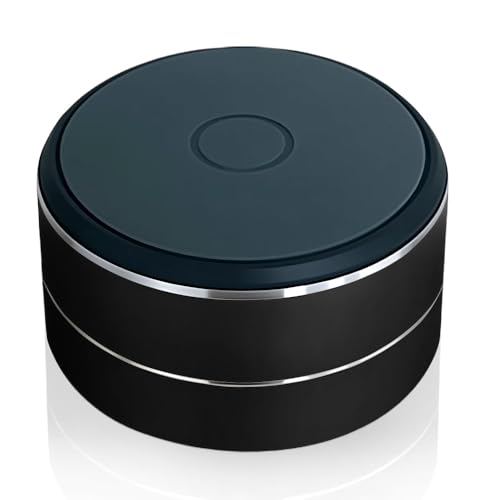 360° Surround Bluetooth Lautsprecher, Mini Speaker mit Saugnapf Tragbarer kabelloser, Musikbox Bluetooth Knochenleitungslautsprecher Stereo Bass, Wasserdicht, für Reisen, Camping, Dusche (Schwarz) von comenem