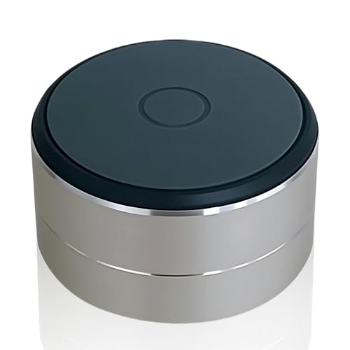 360° Surround Bluetooth Lautsprecher, Mini Speaker mit Saugnapf Tragbarer kabelloser, Musikbox Bluetooth Knochenleitungslautsprecher Stereo Bass, Wasserdicht, für Reisen, Camping, Dusche (Silbrig) von comenem