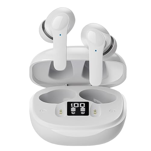 ÜBersetzer KopfhöRer, 2025 Neu AI Translation Earbuds Real Time, IPX4 Kabellos Translator Earbuds 144+ Sprachen Touch KI Kopfhörer mit Echtzeit Übersetzung 5.4 Bluetooth Open Ear Kopfhörer (Weiß) ÜBersetzer KopfhöRer, 2025 Neu AI Translation Earbuds Real Time, IPX4 Kabellos Translator Earbuds 144+ Sprachen Touch KI Kopfhörer mit Echtzeit Übersetzung 5.4 Bluetooth Open Ear Kopfhörer (Weiß) von comepew