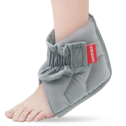 comfheat Mikrowelle Knöchel Heizkissen für Achilles Tendinitis, beheizte Knöchel wickeln feuchte heiße oder kalte Kompresse für verstauchte Knöchel, Schwellungen, Fuß Ferse Schmerzlinderung von comfheat