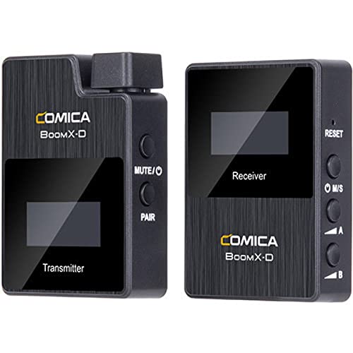 comica BoomX-D D1 Funkmikrofon-Set mit 1 Sender und Empfänger für Kamera und Smartphone comica BoomX-D D1 Funkmikrofon-Set mit 1 Sender und Empfänger für Kamera und Smartphone von COMICA