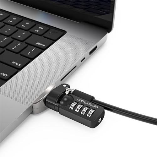 Compulocks - "The LEGDE Sicherheitsadapter für MacBook Pro M1/M2 16", mit Kombi-Sicherheitskabel von compulocks