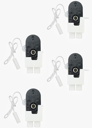 COMVASTARS 4 Pcs Zugschnurschalter Ein/Aus,2 A,250 V Zugschalter mit schnur 230v,Schnur,Mini-Zugschnurschalter,Für Lüfterpendelleuchten Schnurschalter Wandleuchte Kronleuchter Deckenventilator usw. von comvastars
