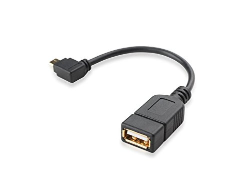 USB-OTG Adapter-Kabel Vergoldete Kontakte Micro-USB 2.0-Winkel-Stecker USB-Buchse Typ A für Speicher-Stick und andere Geräte (2er Set) von conecto