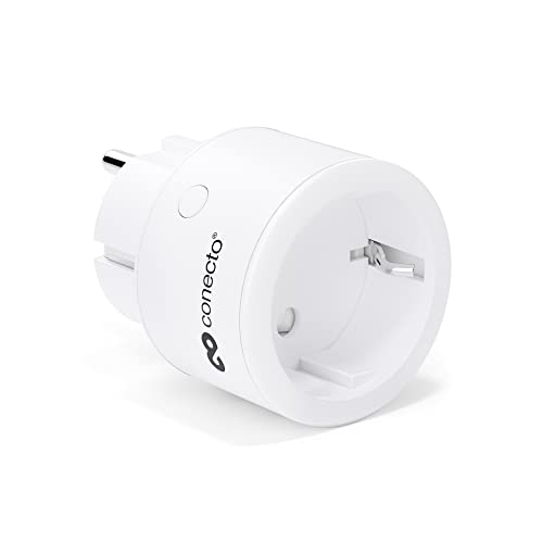 conecto® Funk-Steckdosen-Erweiterung für runde conecto Funksteckdosen: 1x Funksteckdose, Innenbereich, 2300 Watt, kompaktes Design, ohne Fernbedienung, weiß von conecto