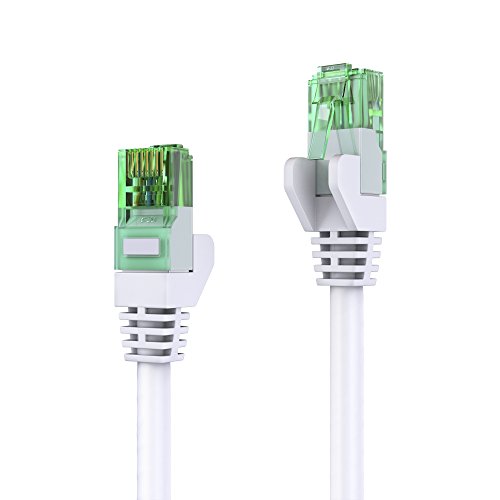 conecto 10.0m Patchkabel CAT.5e (UTP) Netzwerkkabel Ethernetkabel LAN Kabel Cat5 RJ45 Stecker (1 Stück) weiß von conecto