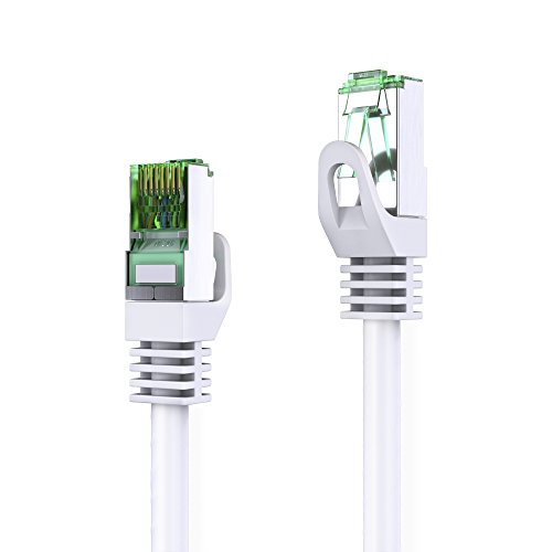 conecto 15.0m Patchkabel CAT.6 (FTP) Netzwerkkabel Ethernetkabel LAN Kabel Cat5 RJ45 Stecker (1 Stück) weiß, CC50425 von conecto