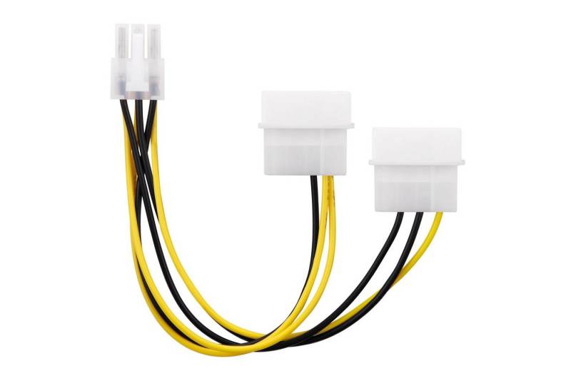 conecto 2-mal 4-polig IDE Molex auf 1-mal 6-polig PCI-E Strom-Adapter-Kabel Computer-Kabel von conecto
