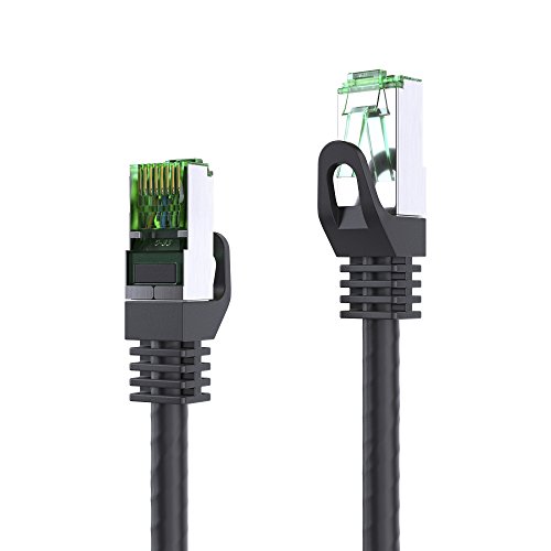 conecto 20.0m Patchkabel CAT.6 (FTP) Netzwerkkabel Ethernetkabel LAN Kabel Cat5 RJ45 Stecker (1 Stück) schwarz von conecto