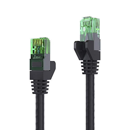 conecto 25.0m Patchkabel CAT.5e (UTP) Netzwerkkabel Ethernetkabel LAN Kabel Cat5 RJ45 Stecker (1 Stück) schwarz von conecto