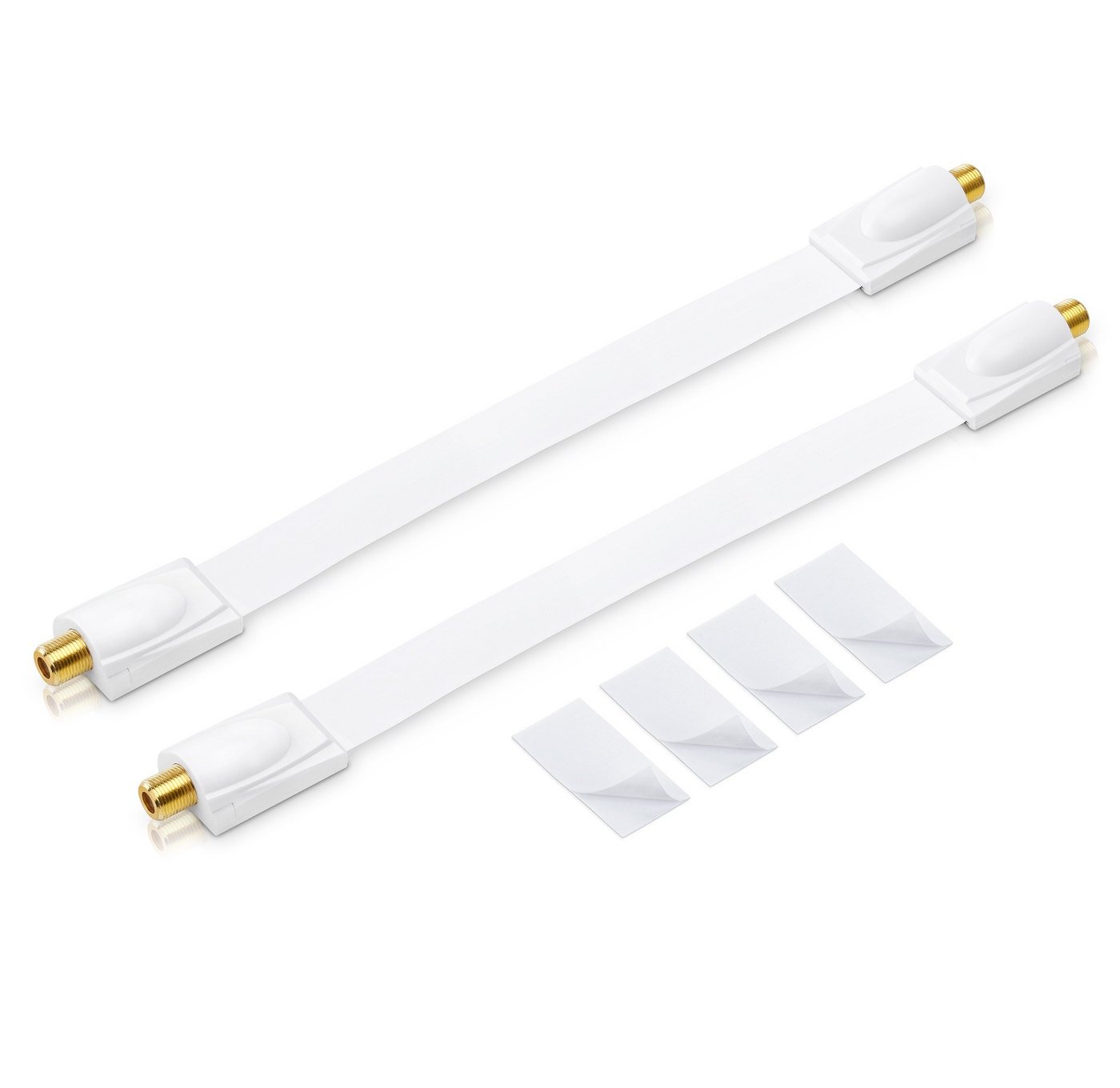 conecto 2x conecto Premium Fensterdurchführung für SAT Kabel koaxial inkl. SAT-Kabel von conecto