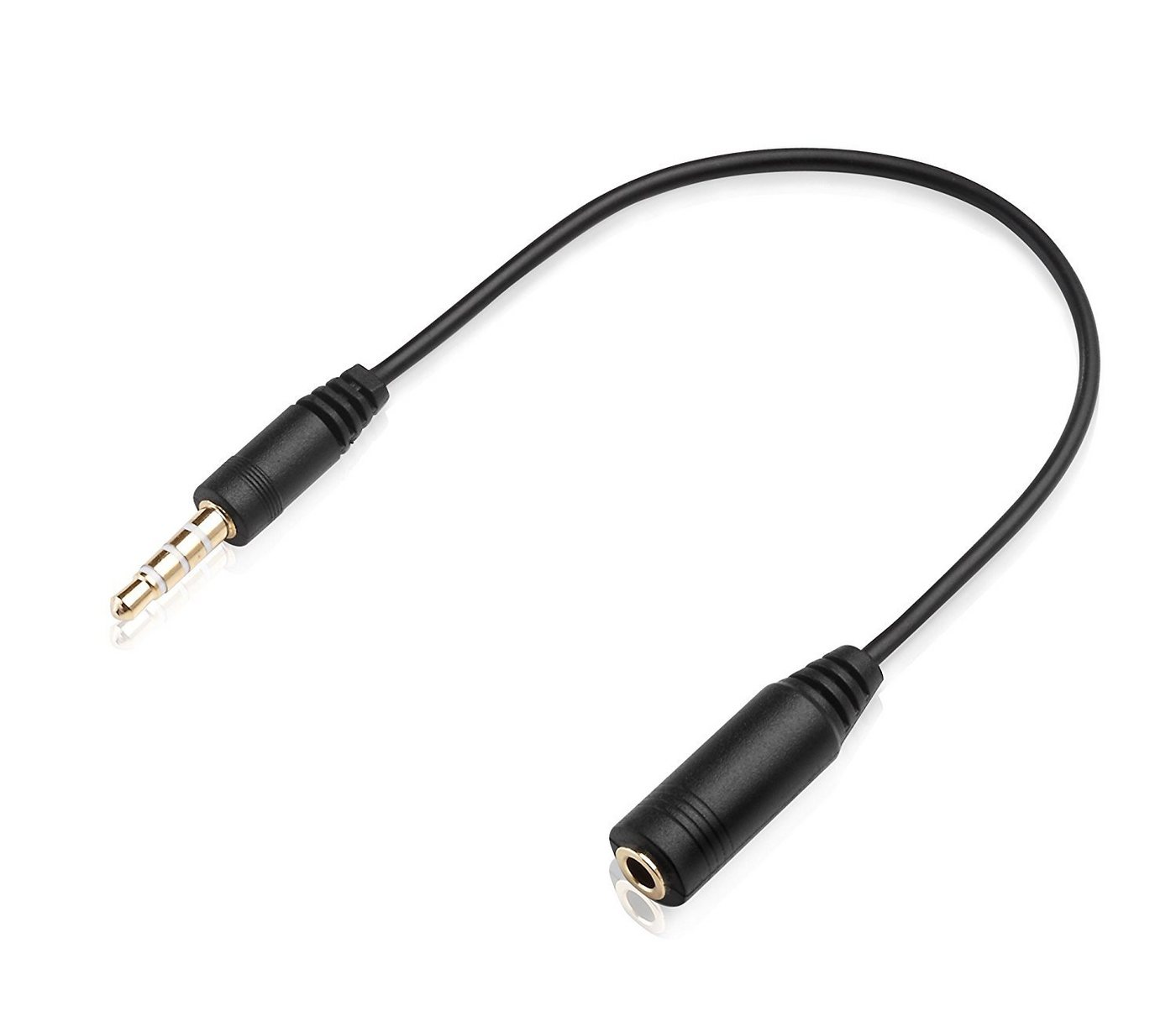 conecto 3,5mm Klinkenkabel (4-polig) für Headset (tauscht Pins 3+4) Audio-Adapter von conecto