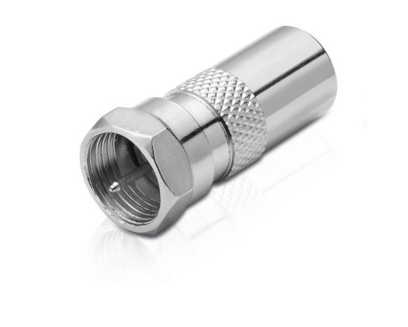 conecto Adapter F-Stecker / IEC-Koax-Stecker SAT-Kabel von conecto